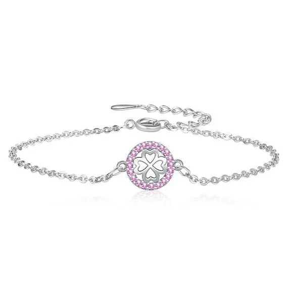 Bracelet for Women 925 Sterling Silver Zircon Blue Planet Charm Bracelet Gift for Her