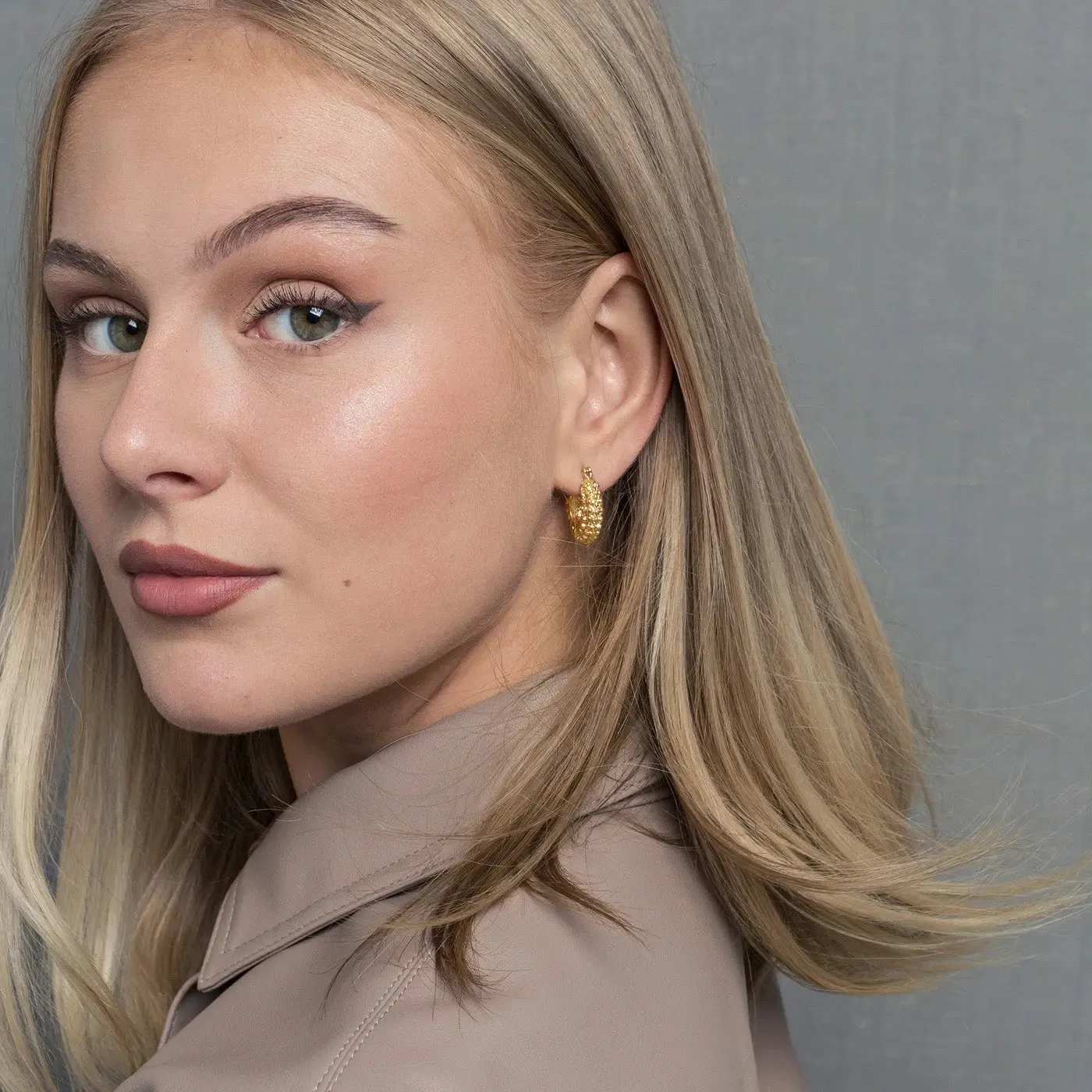 Bubbly Chunky Hoop Earrings