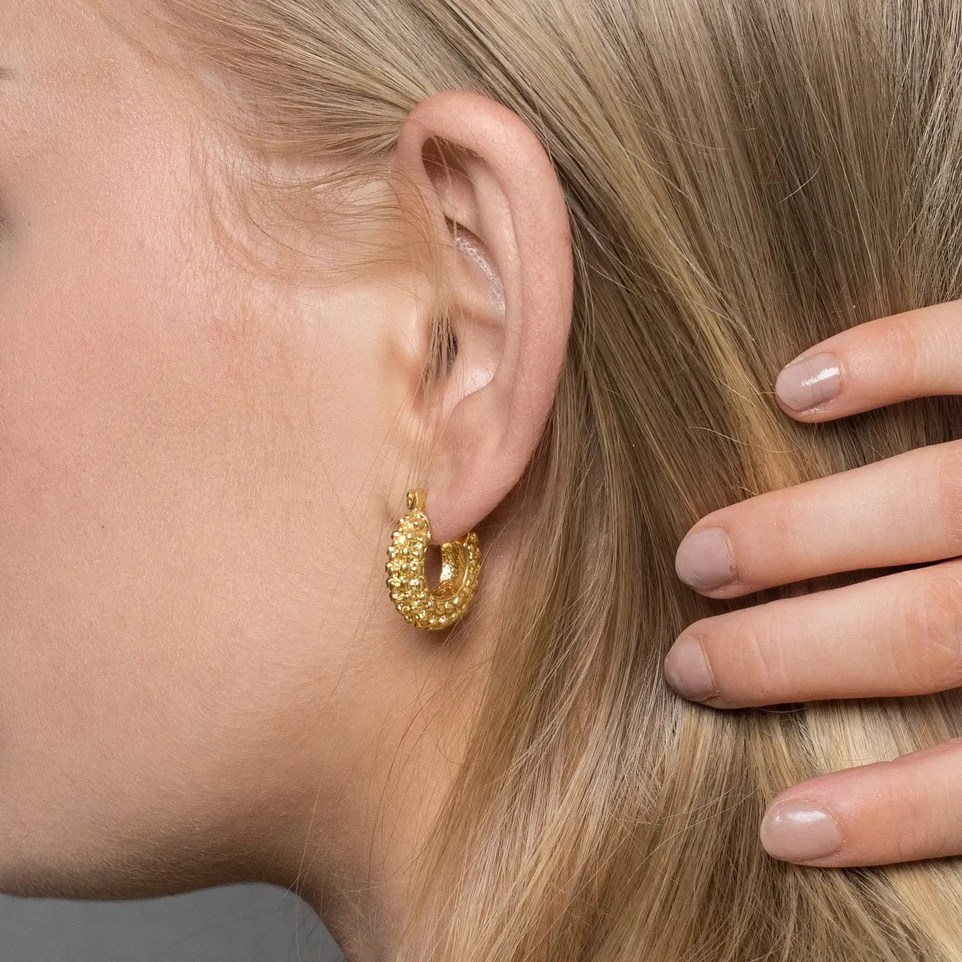 Bubbly Chunky Hoop Earrings