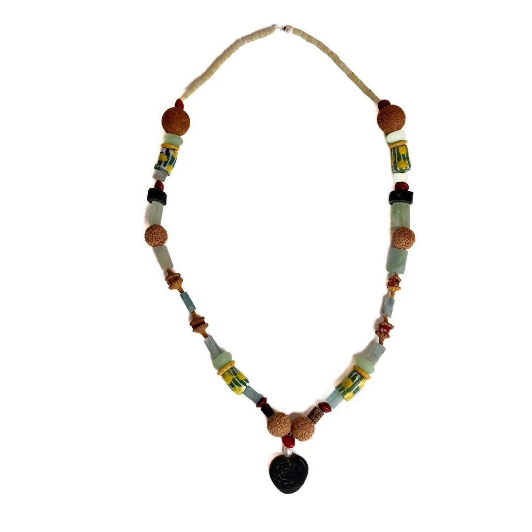 BUNDA ART | 'Australia on a String (24)' | Necklace | Mixed medium