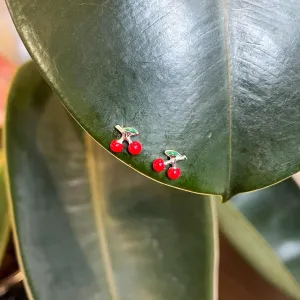 Cherry Stud Earrings