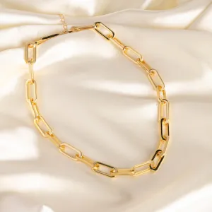 Chunky Paperclip Chain Necklace