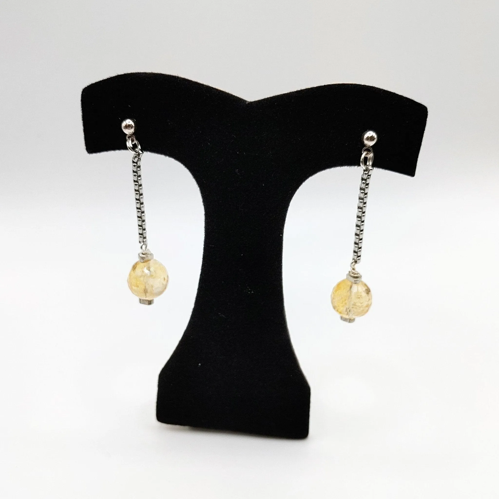 Citrine Disco Earrings
