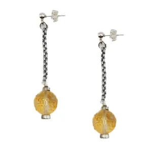 Citrine Disco Earrings