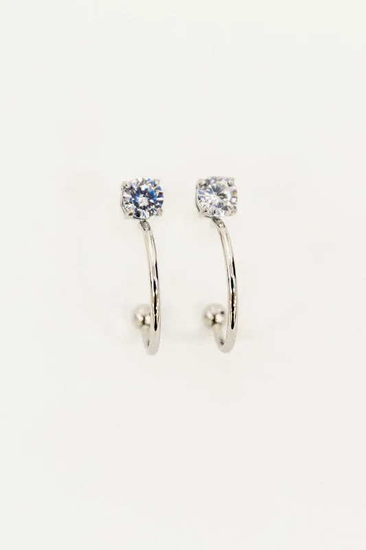 Classic Stone Stud Earrings