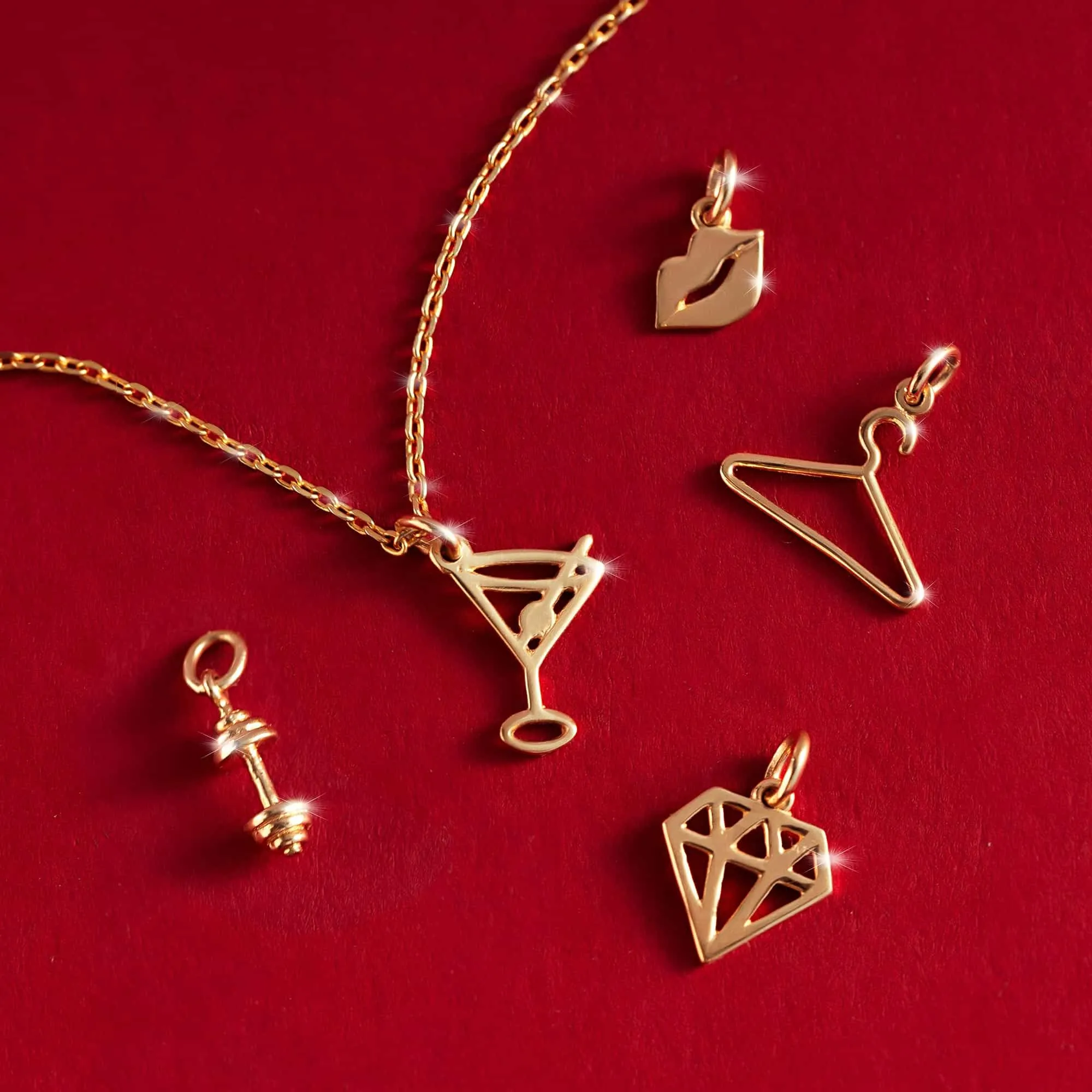 Clothes Hanger Charm Pendant