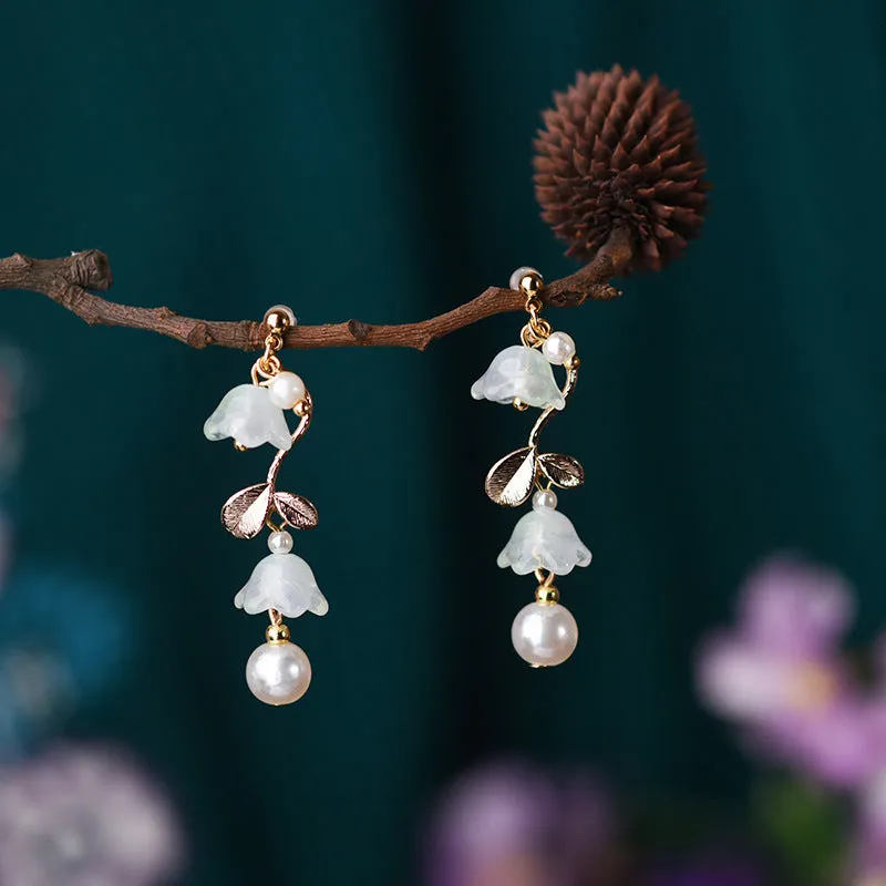 Convallaria Majalis Ancient Style Simple Earrings