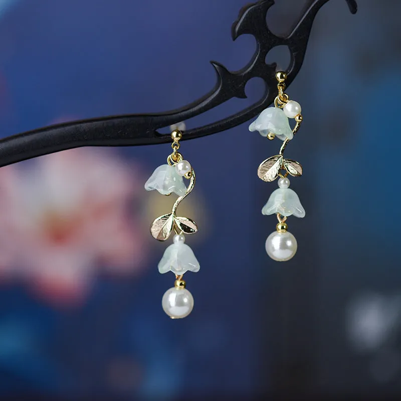 Convallaria Majalis Ancient Style Simple Earrings
