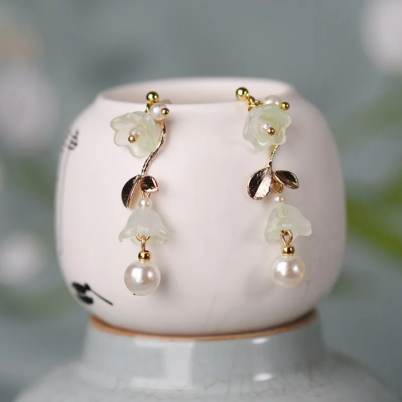 Convallaria Majalis Ancient Style Simple Earrings