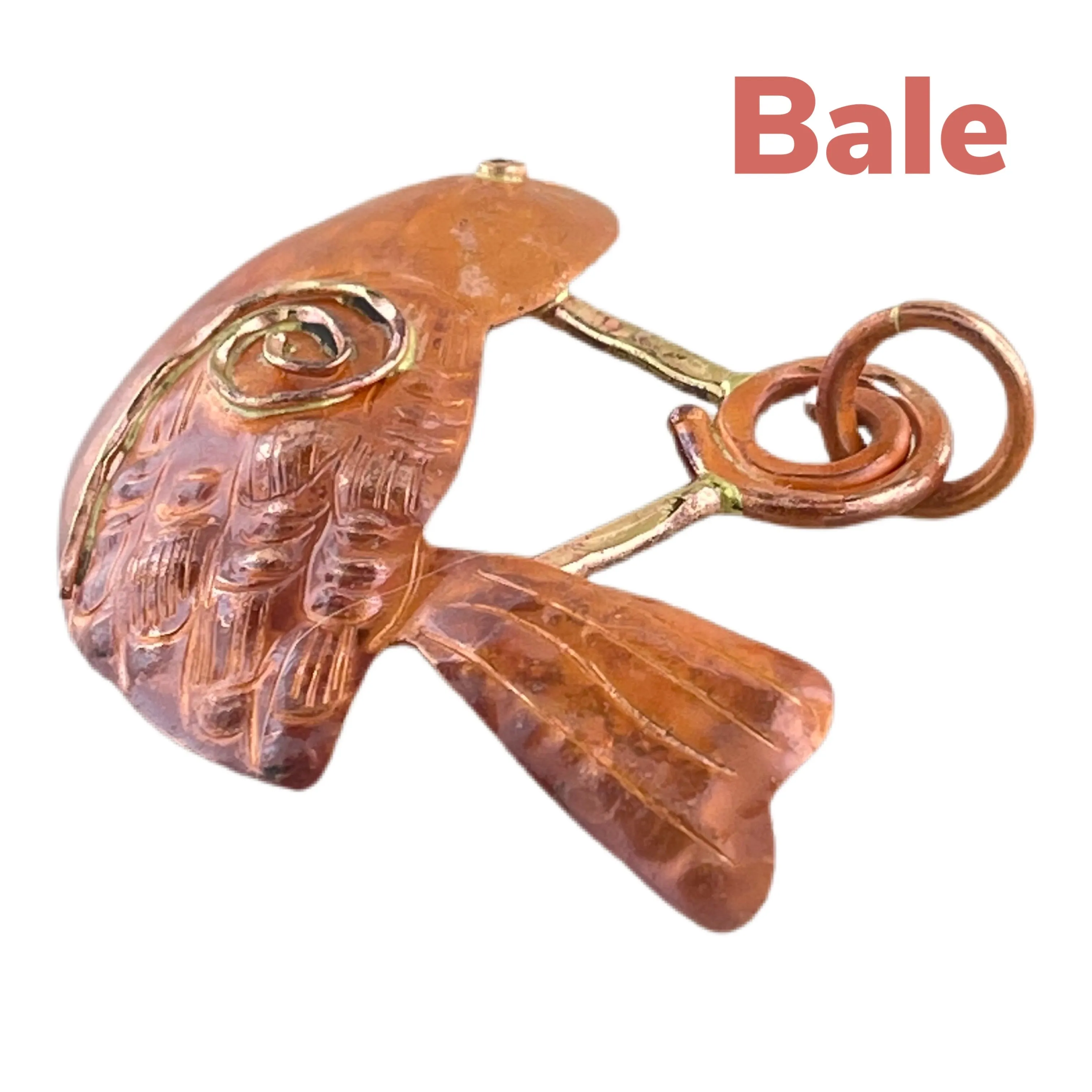 Copper Songbird Pendant