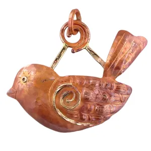 Copper Songbird Pendant