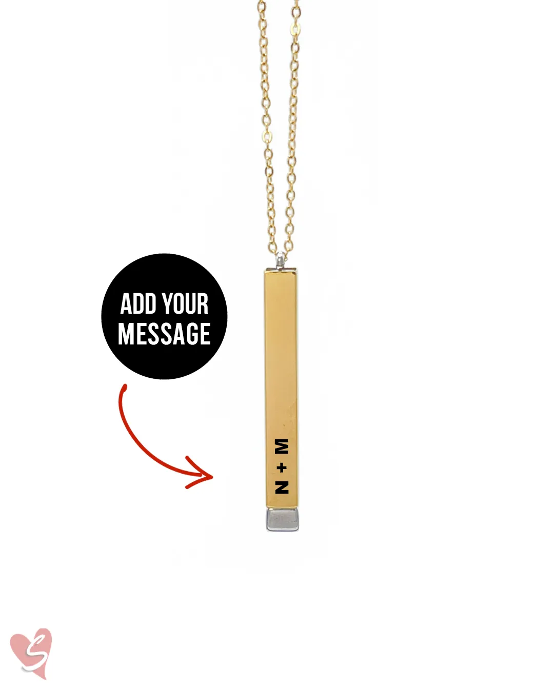 Custom Soulmate© Secret Message Necklace