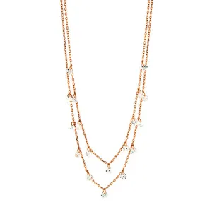 CZ Layered Choker Necklace