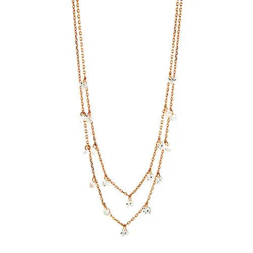 CZ Layered Choker Necklace