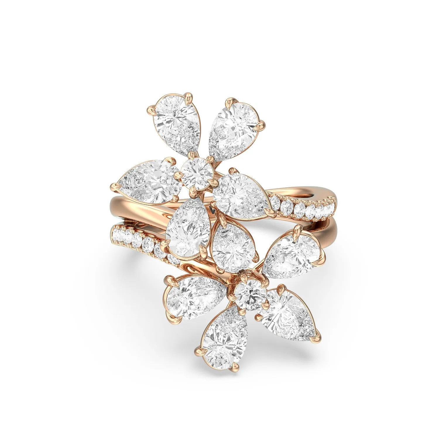 Daisy Duet Ring