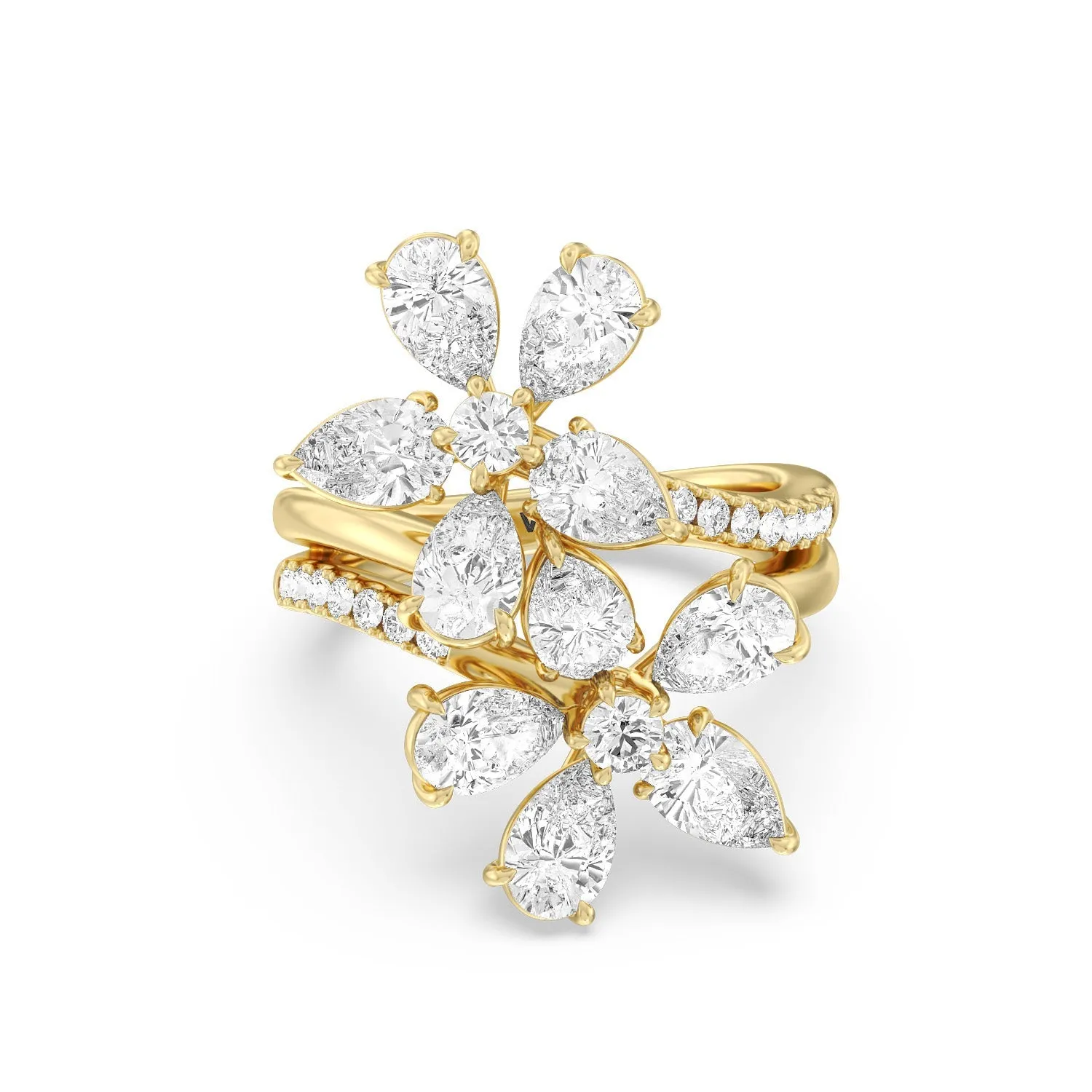Daisy Duet Ring