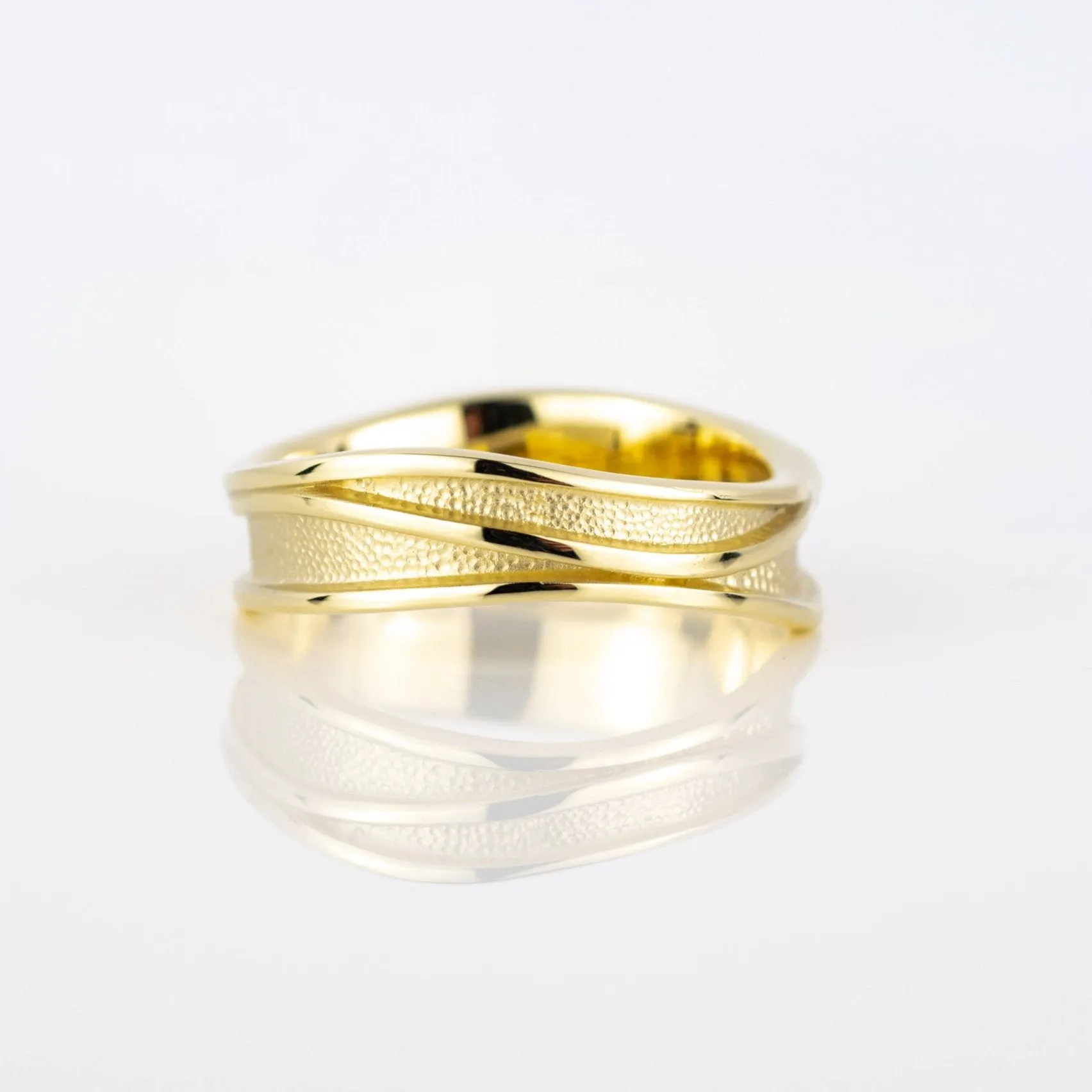 Dark Skies Gold Ring