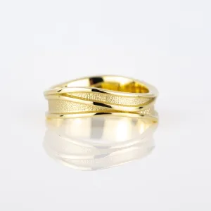 Dark Skies Gold Ring