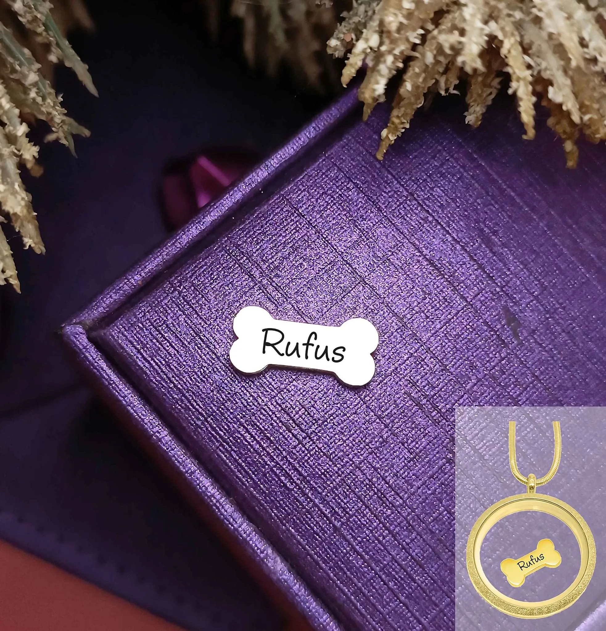 Dog Bone Charm Personalised For Dream Locket