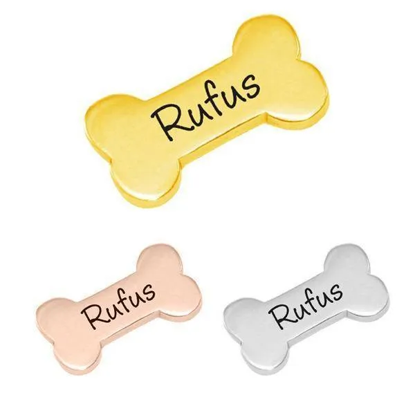 Dog Bone Charm Personalised For Dream Locket