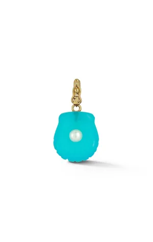 Dream Shell Pendant - Laguna Agate