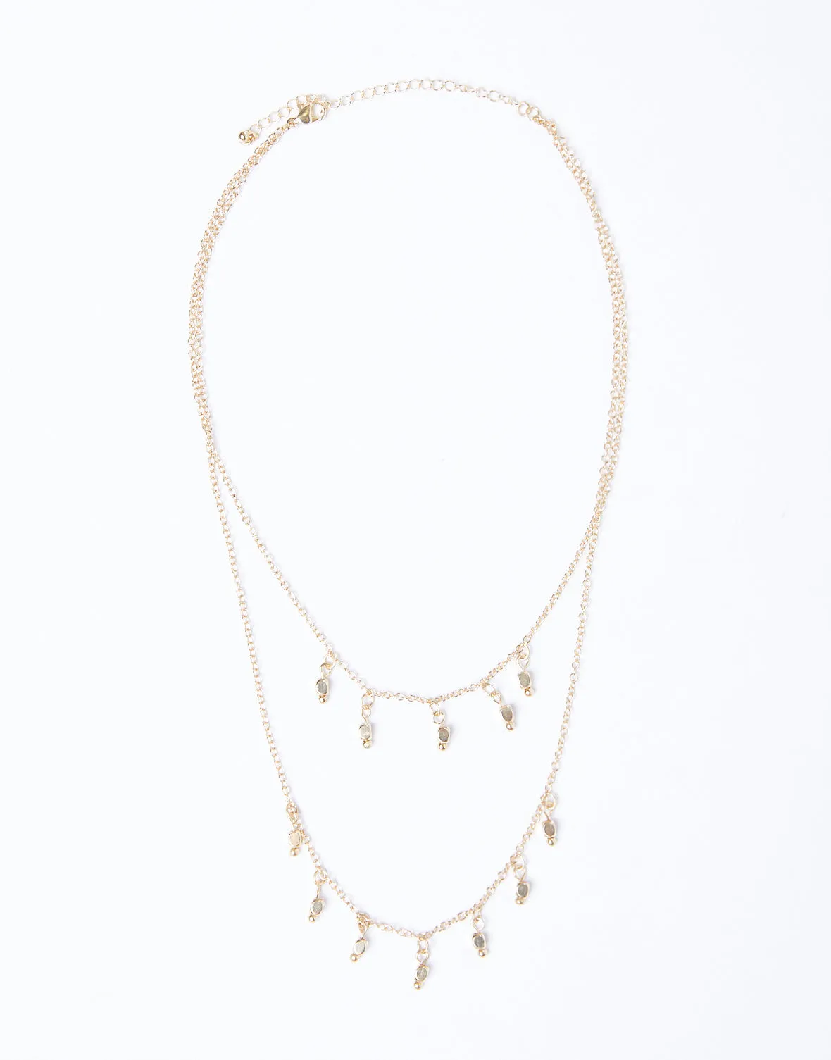 Dripping In Gold Layered Necklace