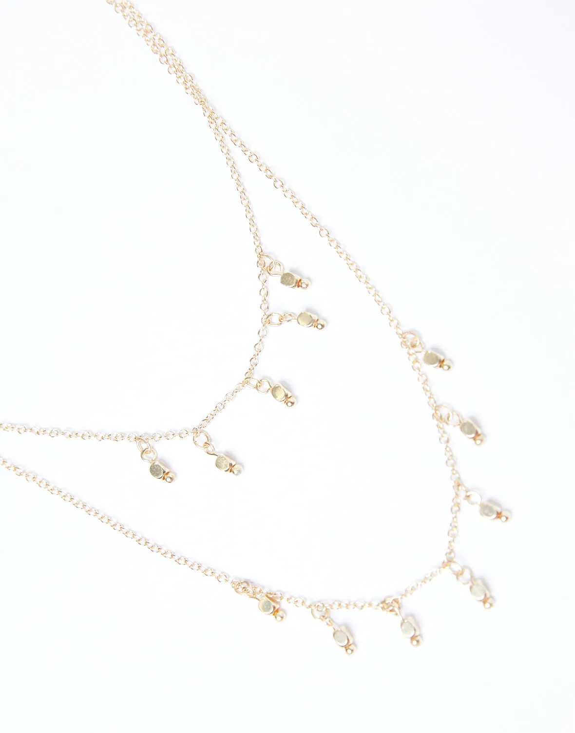 Dripping In Gold Layered Necklace
