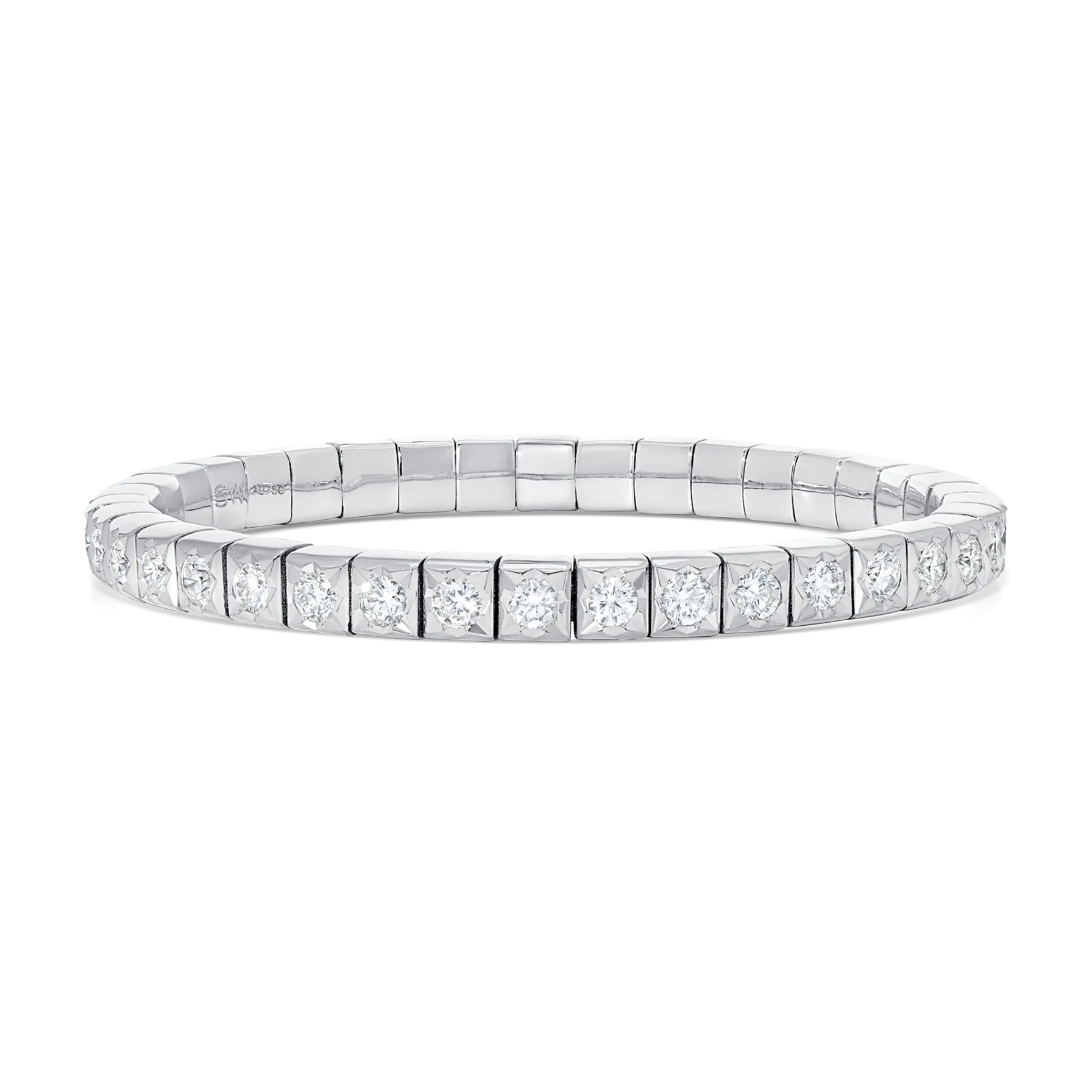 Dujour Gold and Diamond Stretch Bracelet