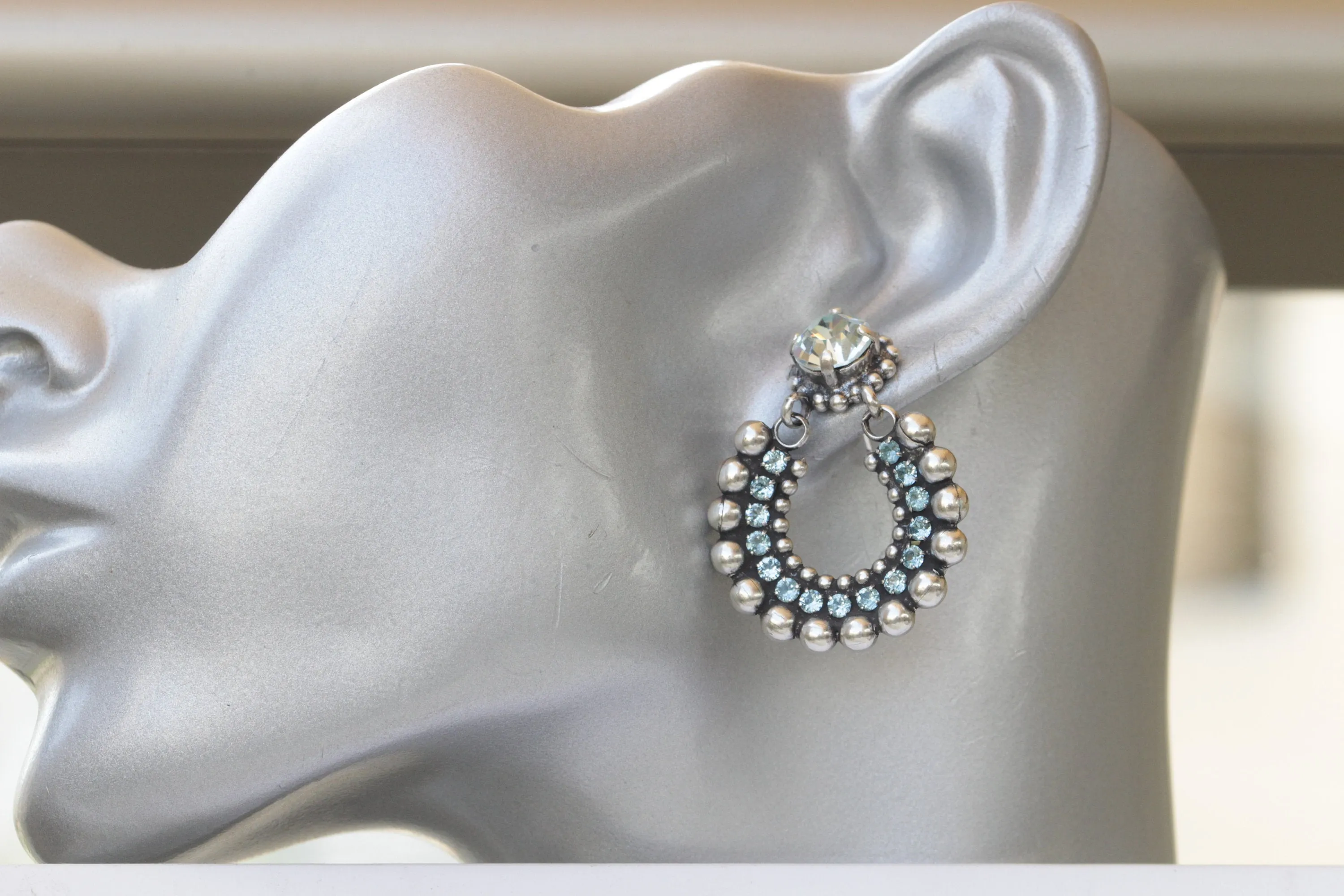 Dusty Blue SILVER EARRINGS