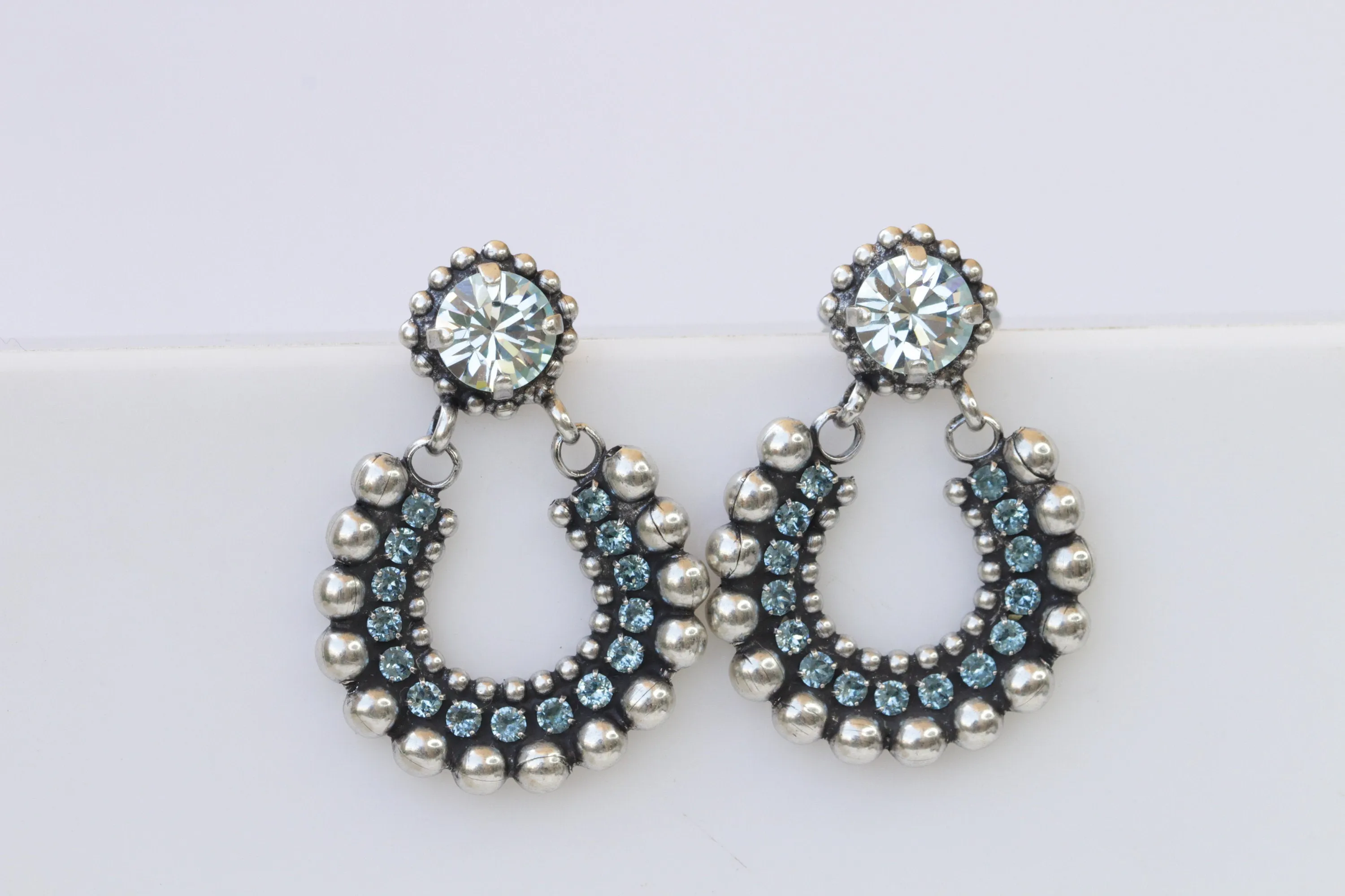 Dusty Blue SILVER EARRINGS