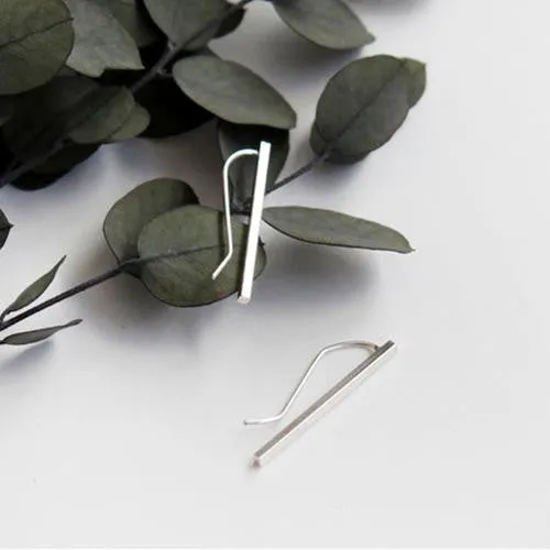 Ear Hook Simple Geometric Square Pillar Earrings