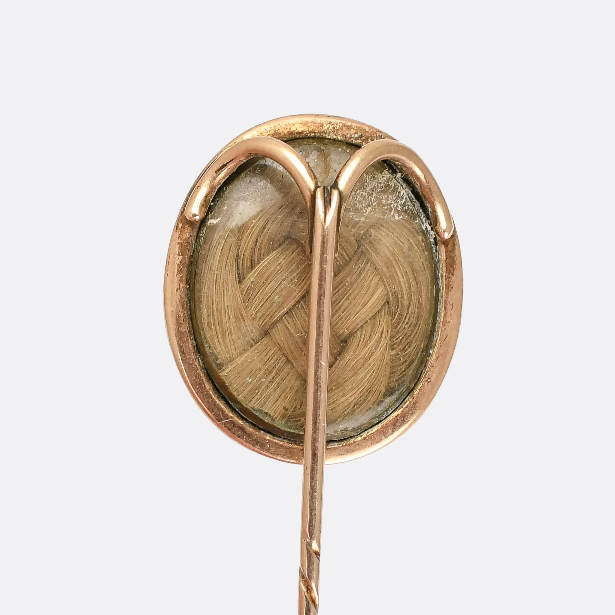Early Victorian "Fides Et Amor" Peace Dove Stick Pin