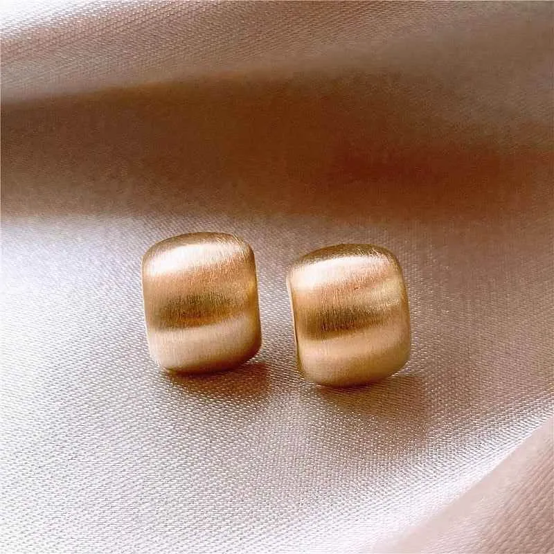 Earrings Charm Jewelry Simple Shape Golden Accessory XYS102