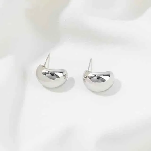 Earrings Charm Jewelry Simple Shape Golden Accessory XYS102