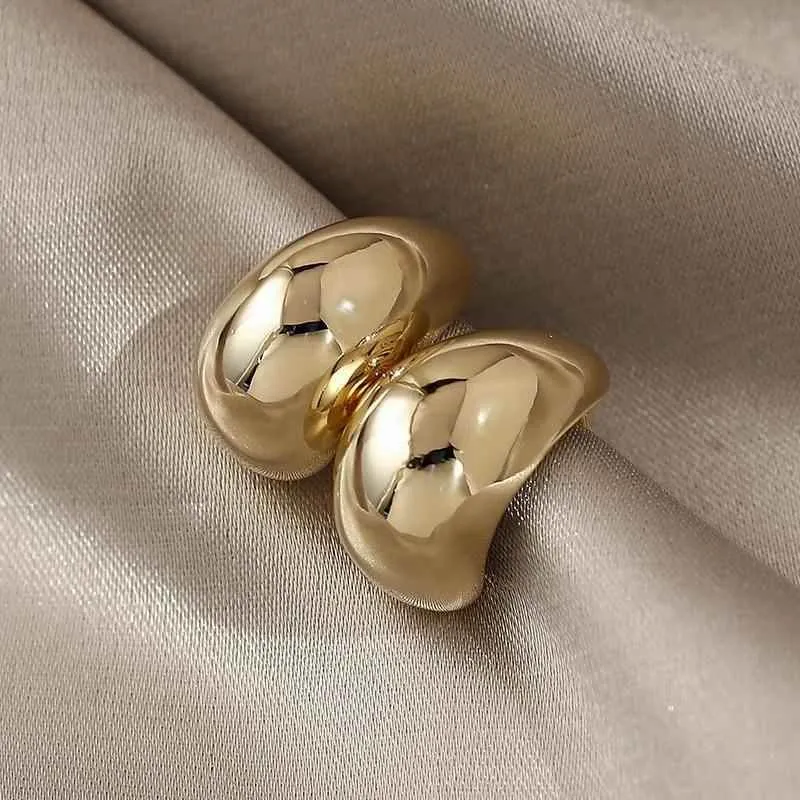 Earrings Charm Jewelry Simple Shape Golden Accessory XYS102