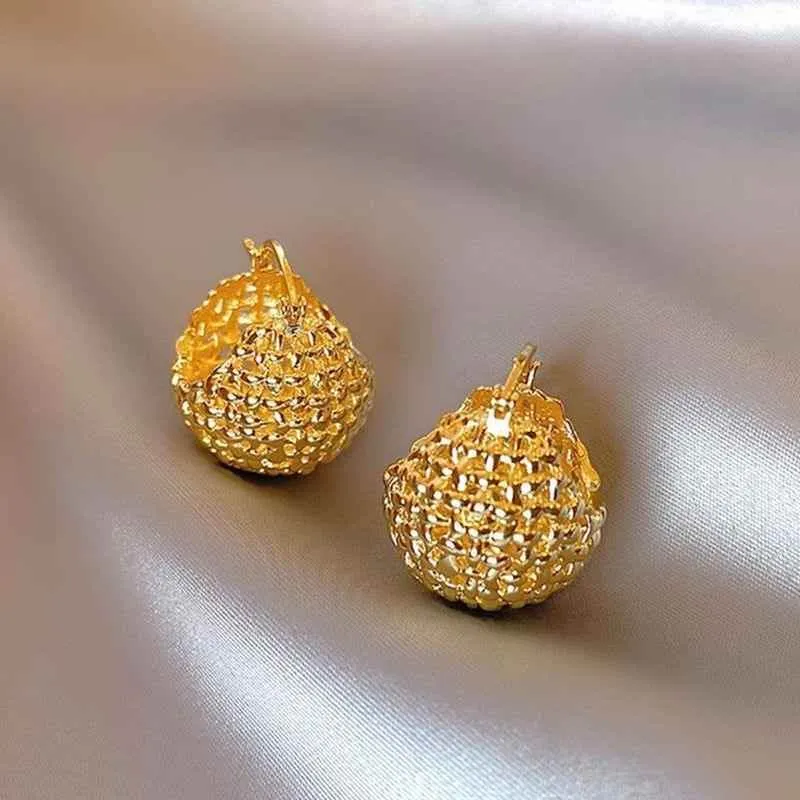 Earrings Charm Jewelry Simple Shape Golden Accessory XYS102