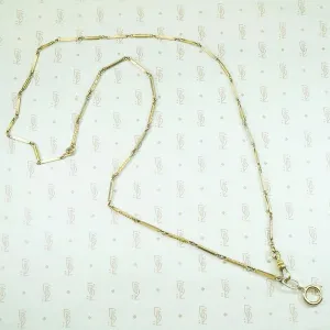 Edwardian Engraved Fancy Flat Married Chain by Ancient Influences