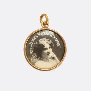 Edwardian "Miss Jessica Waters" Photo Locket