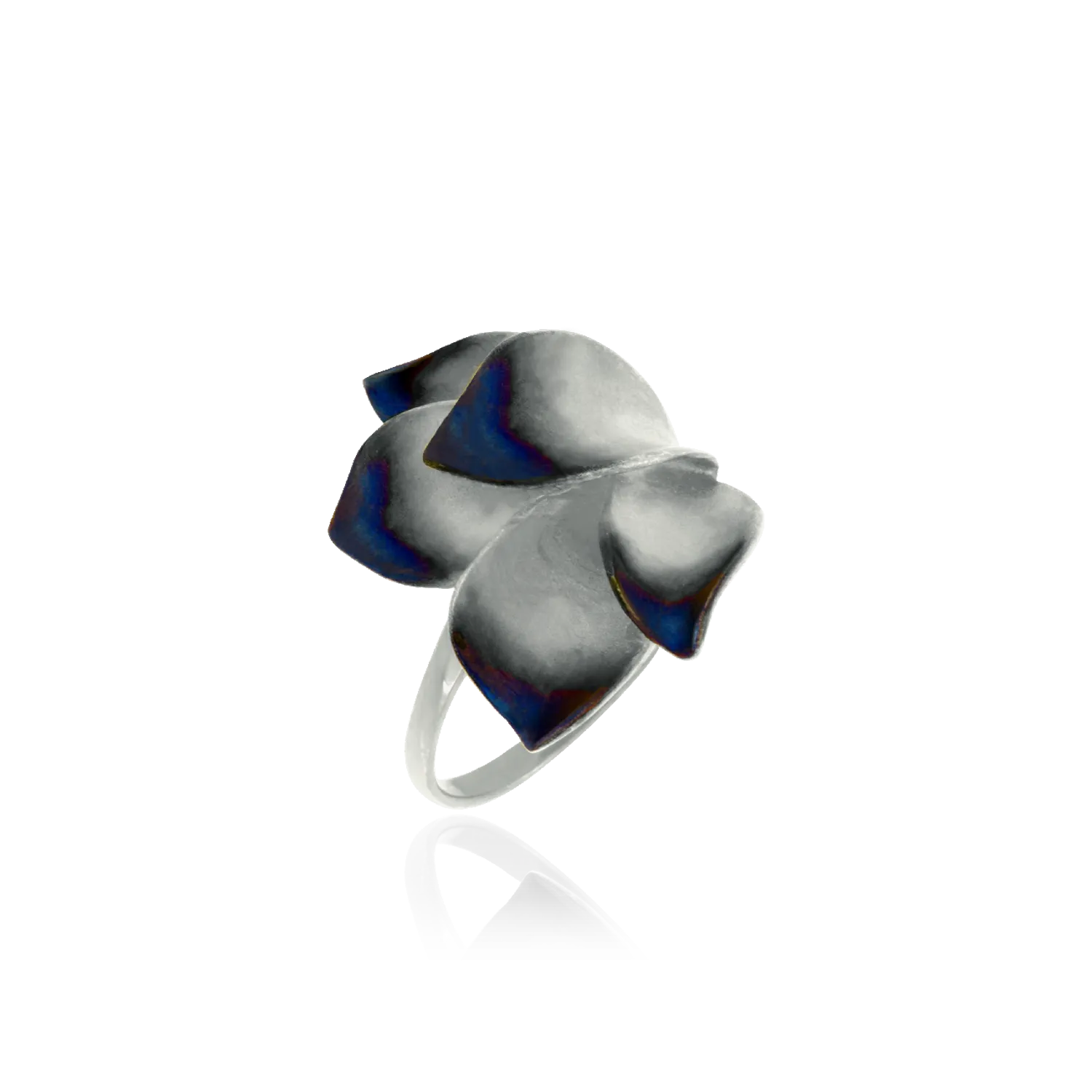 Ember Orchid Petal Ring