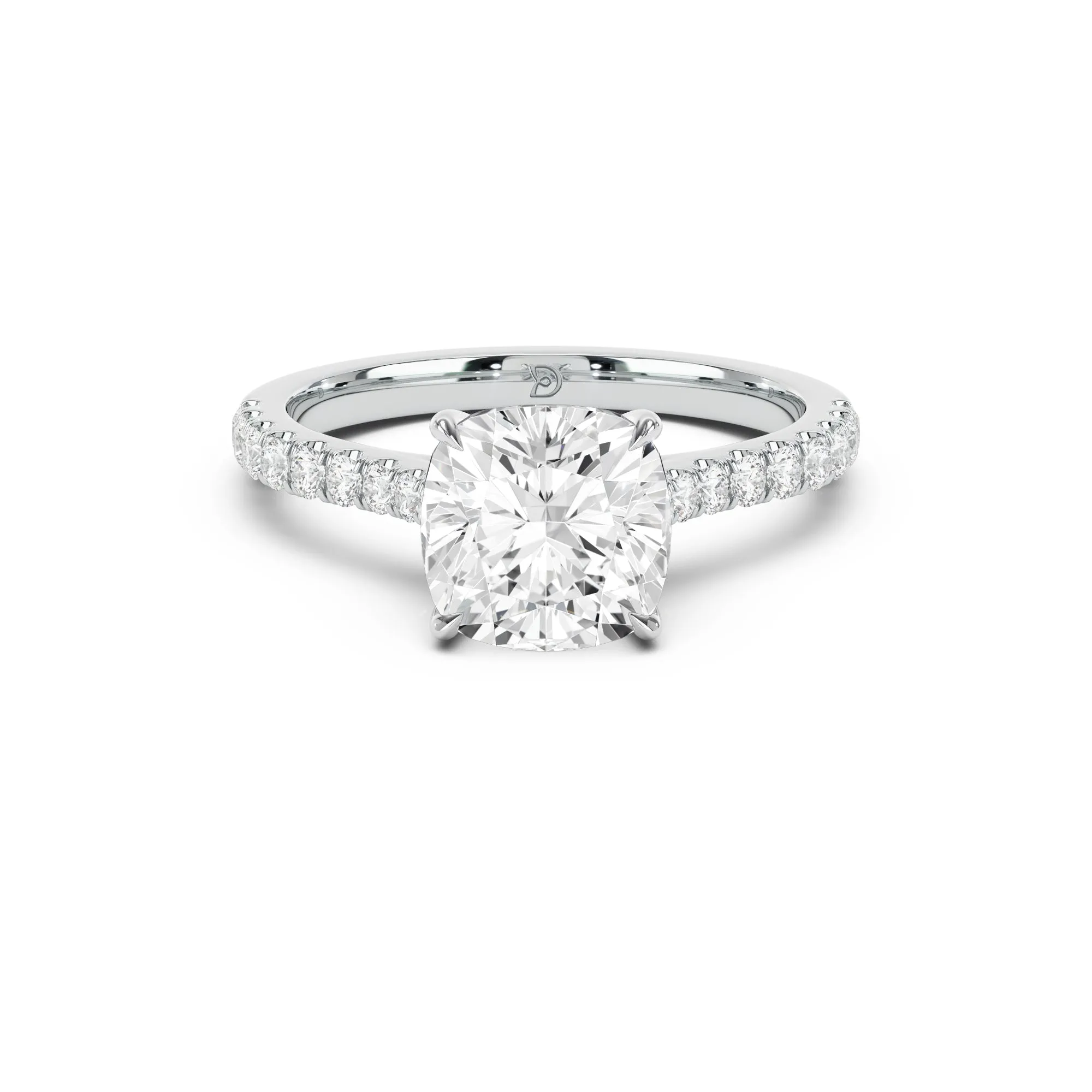 Embrace Engagement Ring with Diamond Band