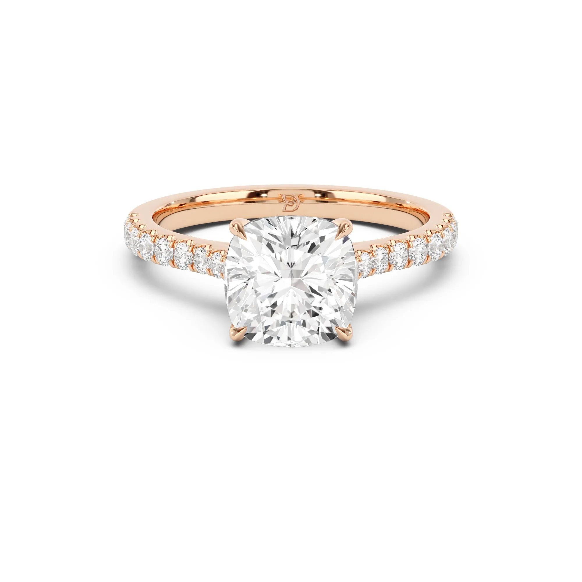 Embrace Engagement Ring with Diamond Band