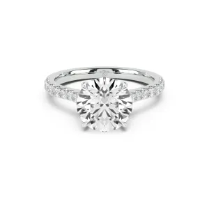 Embrace Engagement Ring with Diamond Band