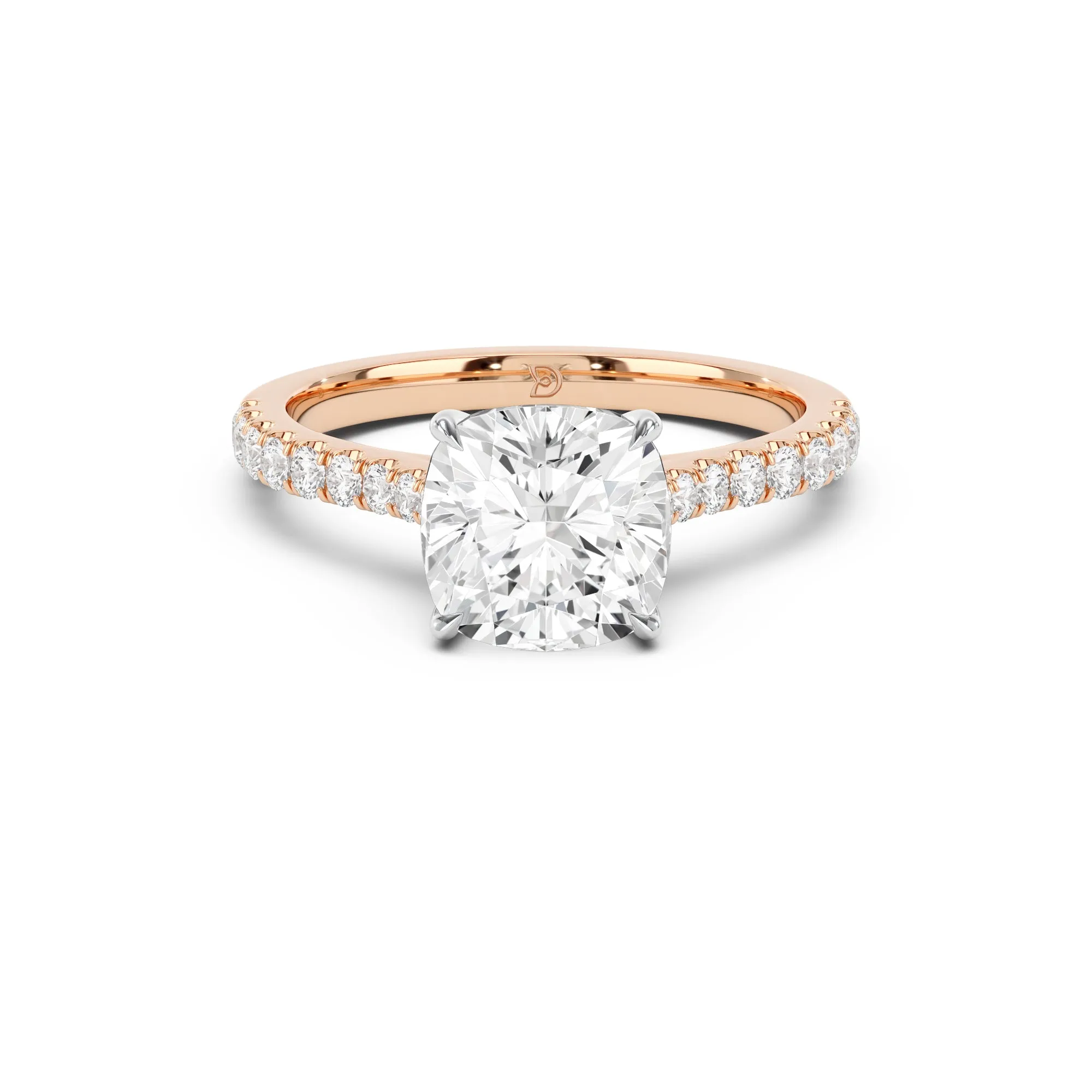 Embrace Engagement Ring with Diamond Band