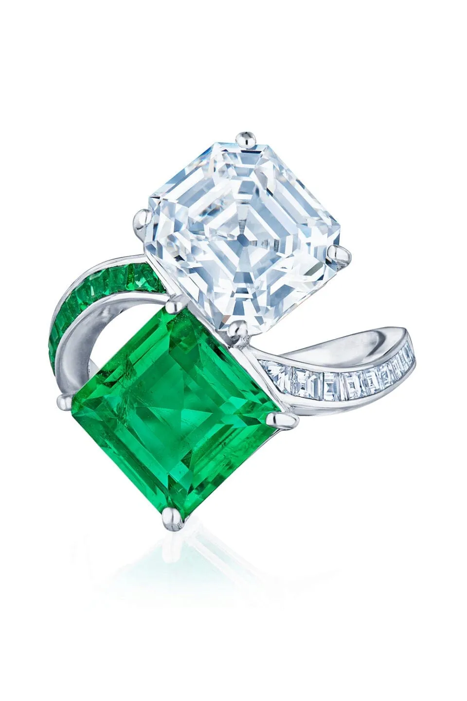 Emerald Toi Et Moi Ring