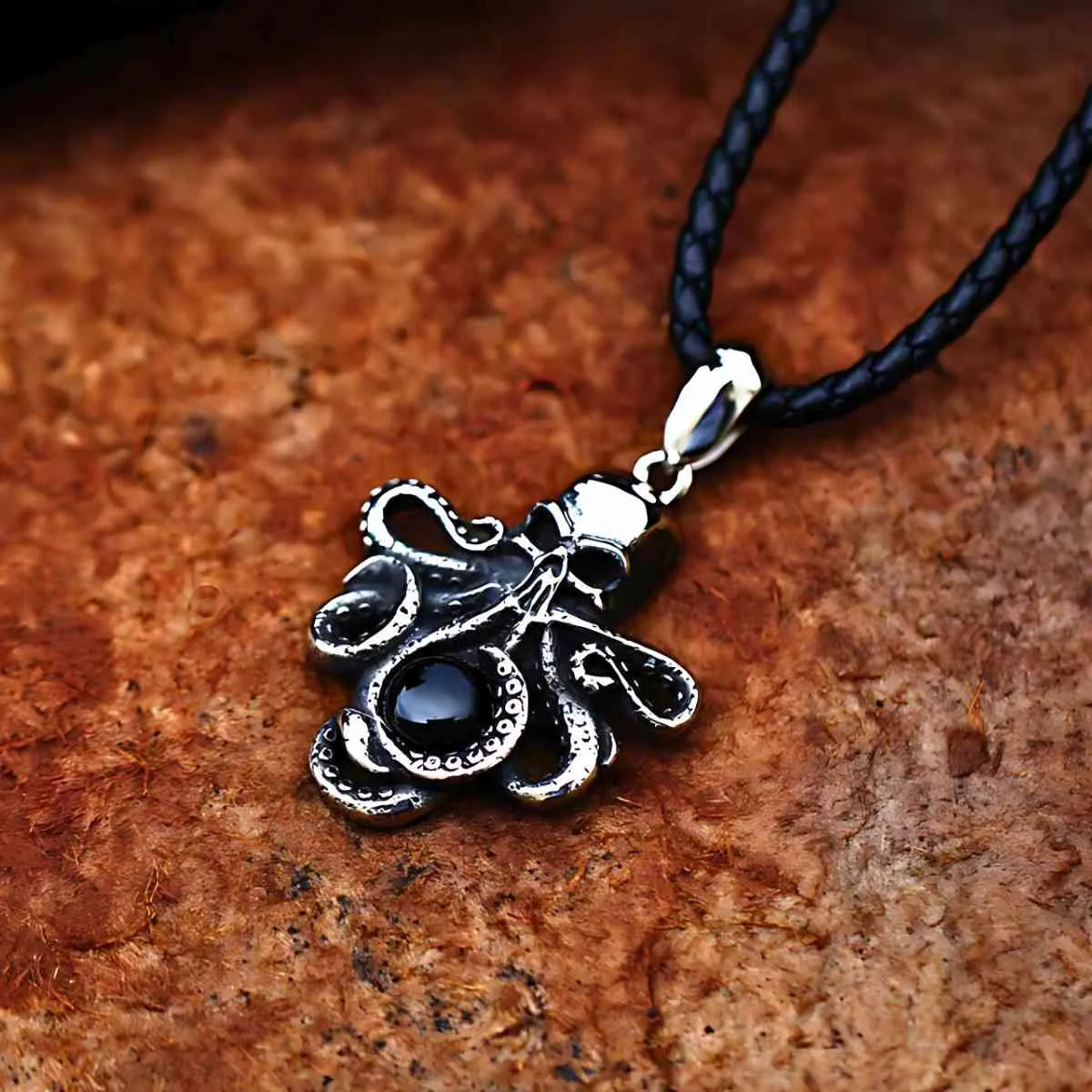 Evil Eye Skull Octopus Necklace