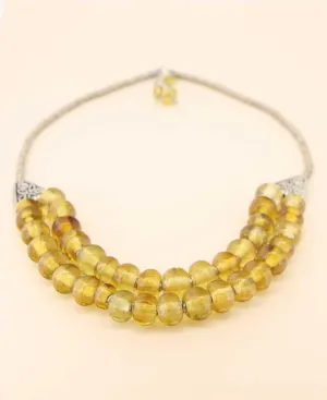 Fair-Trade Two Strand Silver Triangle Necklace, Kenya
