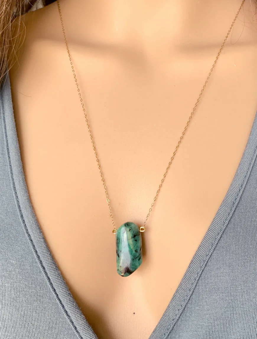 Genuine Emerald Necklace