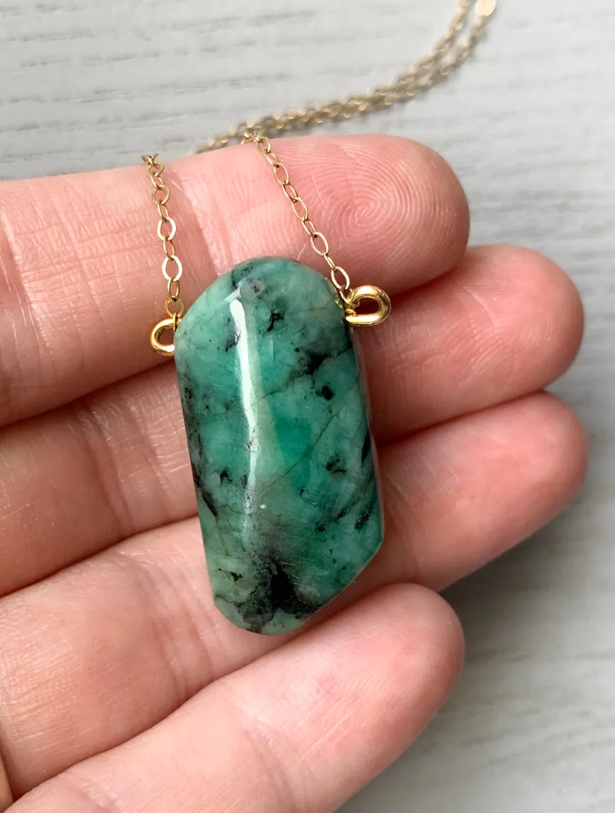 Genuine Emerald Necklace