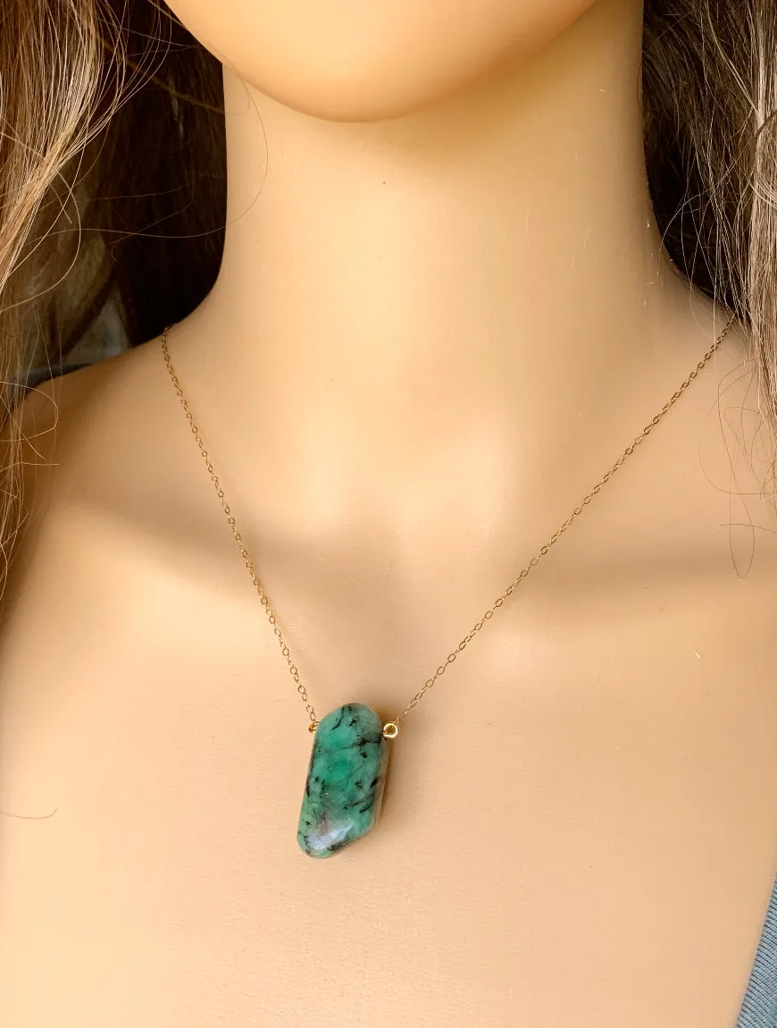 Genuine Emerald Necklace