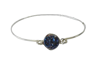Glimmer Silver Bangles by Lotus